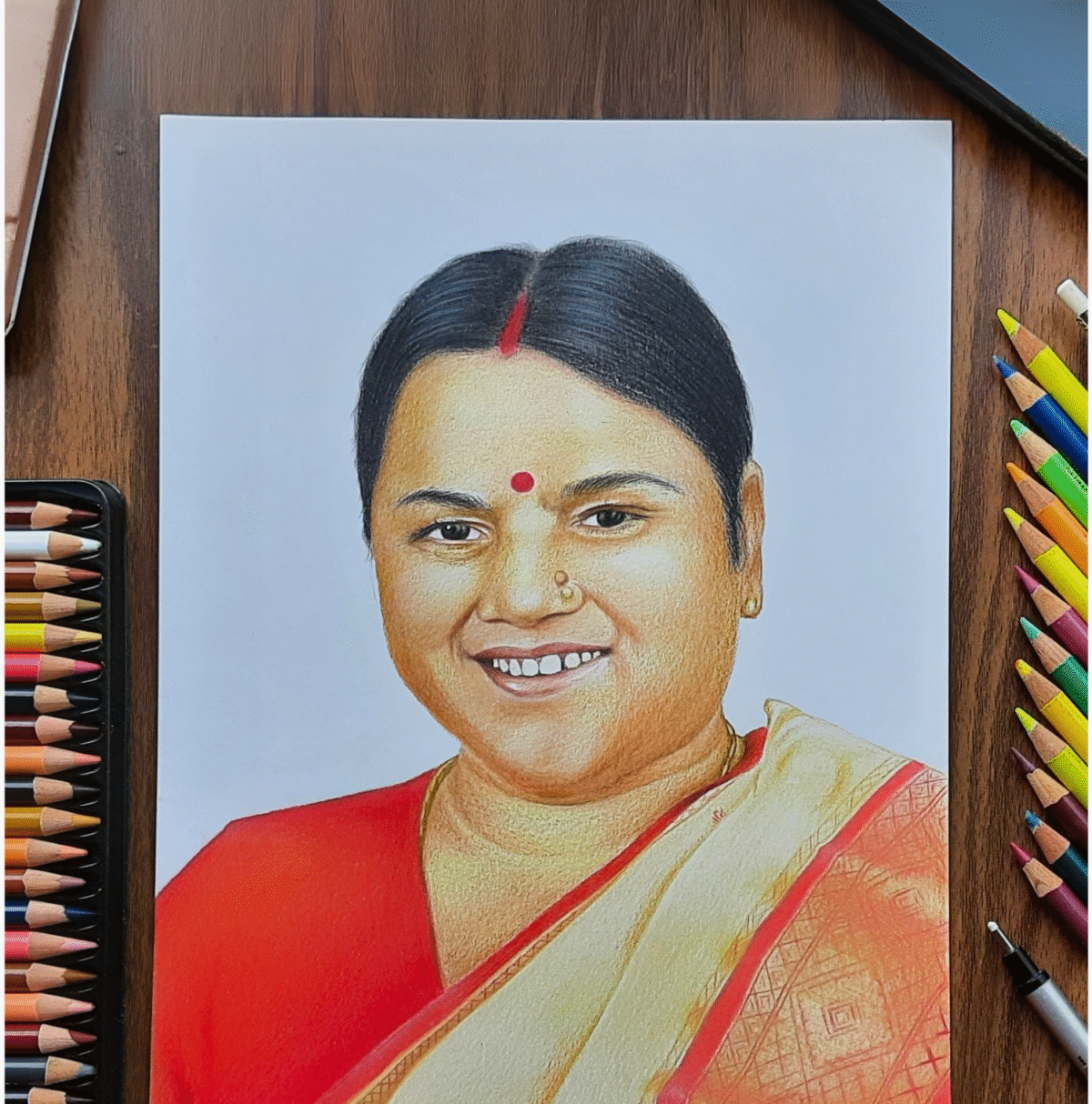 Colour Pencil Portrait - Image 1