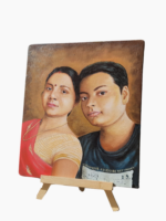 10x12 Inches Custom Acrylic Couple Portrait Painting
