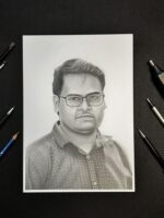 Single Pencil Sketch Portrait - Image 5