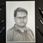 A4 Single Custom Handmade Pencil Sketch Portrait - Image 5