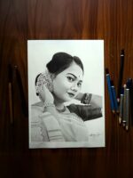 Single Pencil Sketch Portrait - Image 14