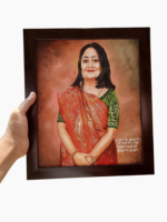 12x16 Inches Custom Acrylic Single Portrait on Canvas - Image 4