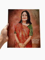 12x16 Inches Custom Acrylic Single Portrait on Canvas - Image 2
