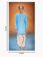 13x23 Inches Old Ptoto to Custom Acrylic Portrait Painting - Image 3