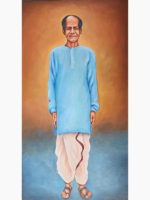 13x23 Inches Old Ptoto to Custom Acrylic Portrait Painting - Image 4