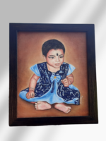 10x12 Inches Custom Acrylic Single Portrait Painting